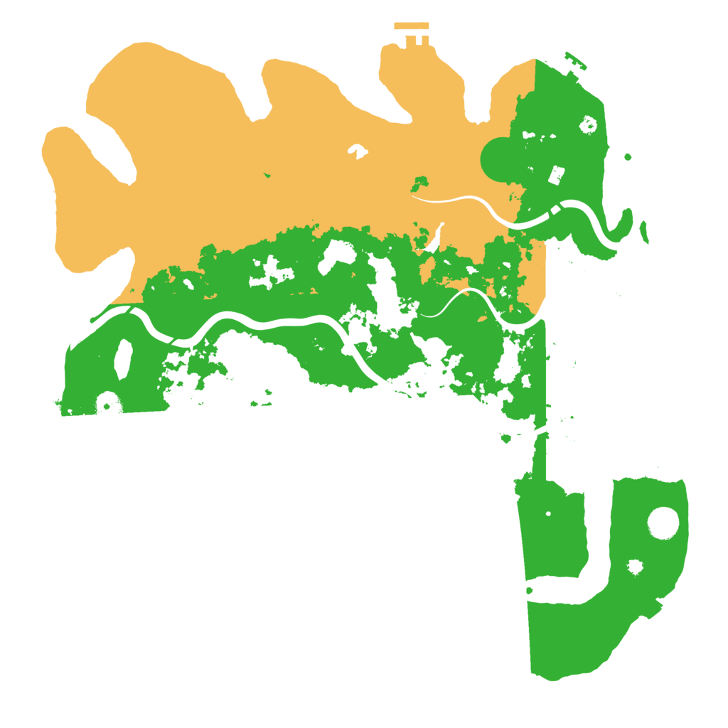 Biome Rust Map: Procedural Map, Size: 4250, Seed: 54684567