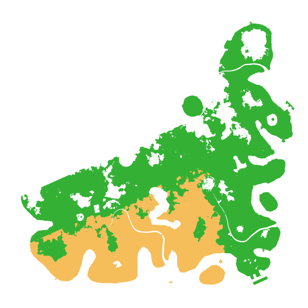 Biome Rust Map: Procedural Map, Size: 4100, Seed: 1261418496