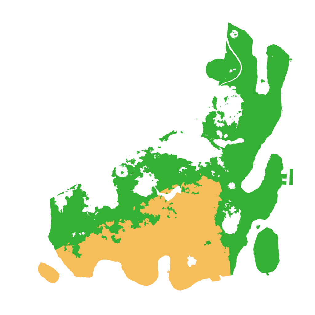 Biome Rust Map: Procedural Map, Size: 4000, Seed: 546213