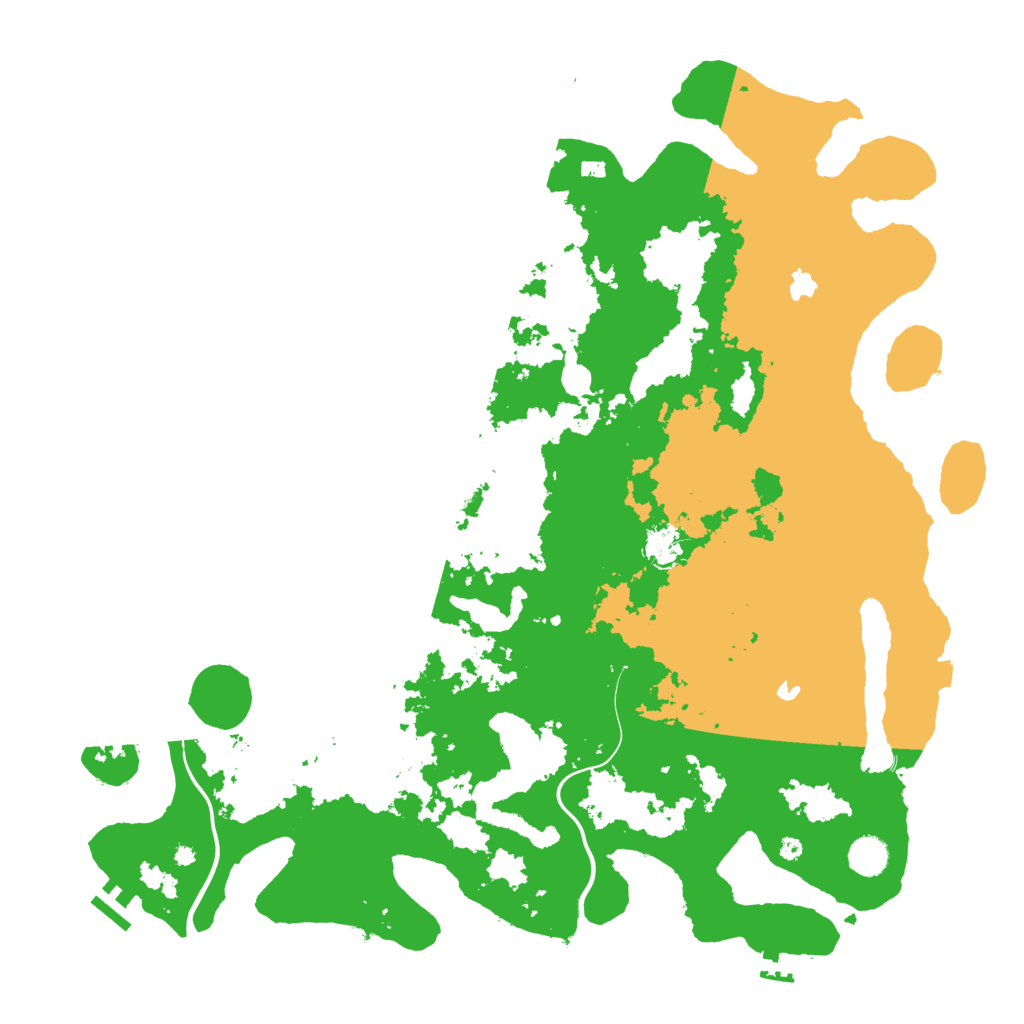 Biome Rust Map: Procedural Map, Size: 4500, Seed: 1236071110