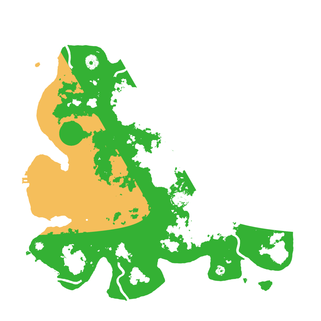 Biome Rust Map: Procedural Map, Size: 3500, Seed: 248945645
