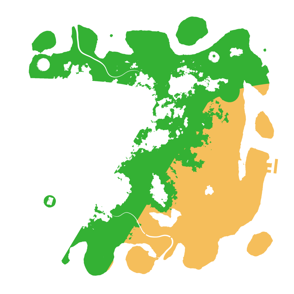 Biome Rust Map: Procedural Map, Size: 4100, Seed: 91