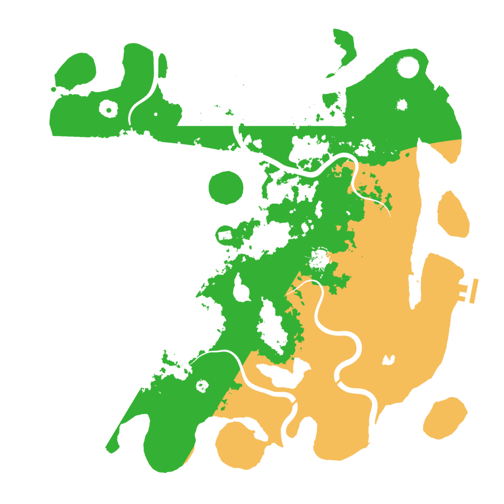 Biome Rust Map: Procedural Map, Size: 4100, Seed: 91
