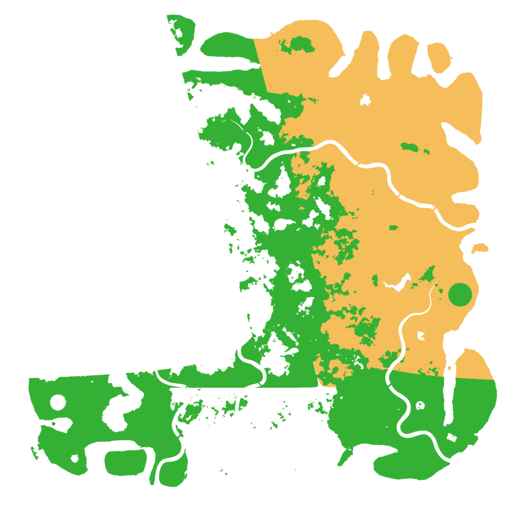 Biome Rust Map: Procedural Map, Size: 5777, Seed: 5777