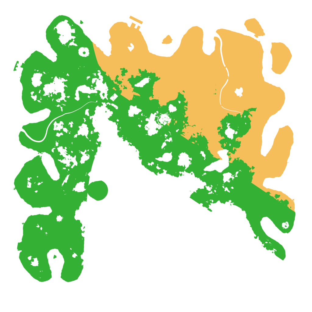 Biome Rust Map: Procedural Map, Size: 4500, Seed: 1836845300