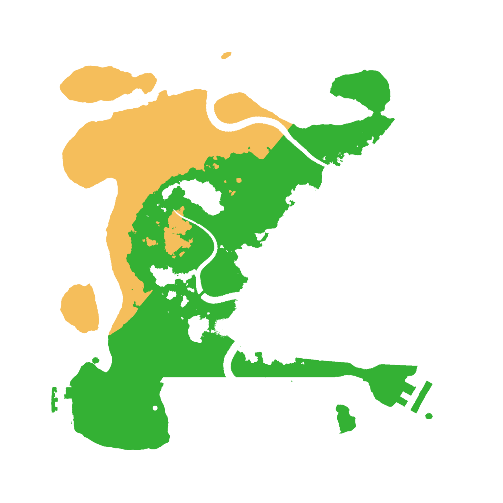 Biome Rust Map: Procedural Map, Size: 3000, Seed: 16893956