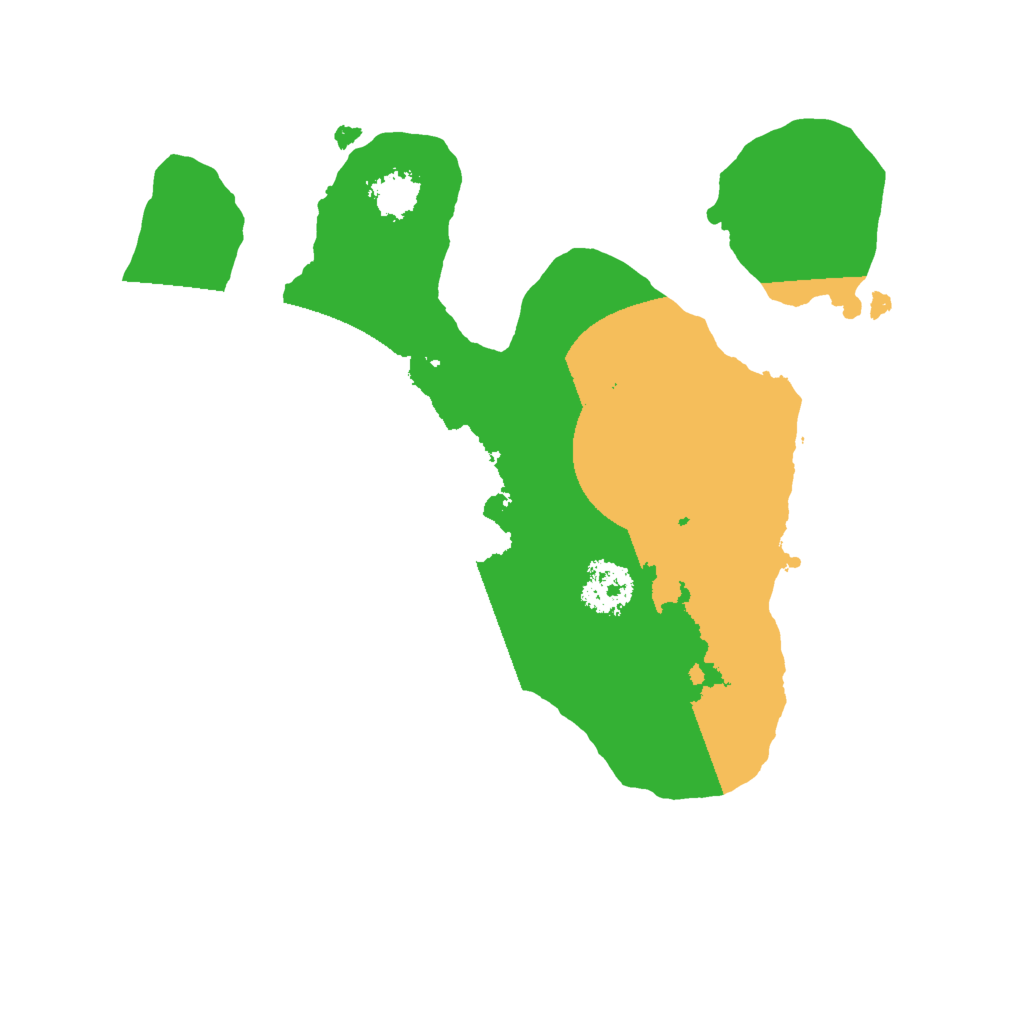 Biome Rust Map: Procedural Map, Size: 2000, Seed: 25412423