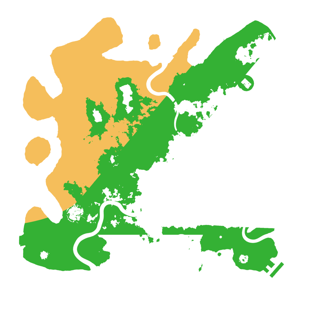 Biome Rust Map: Procedural Map, Size: 3500, Seed: 2017834289