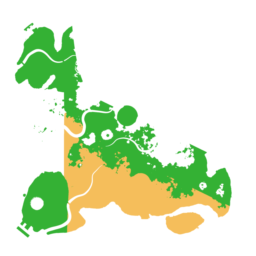 Biome Rust Map: Procedural Map, Size: 3500, Seed: 549382436