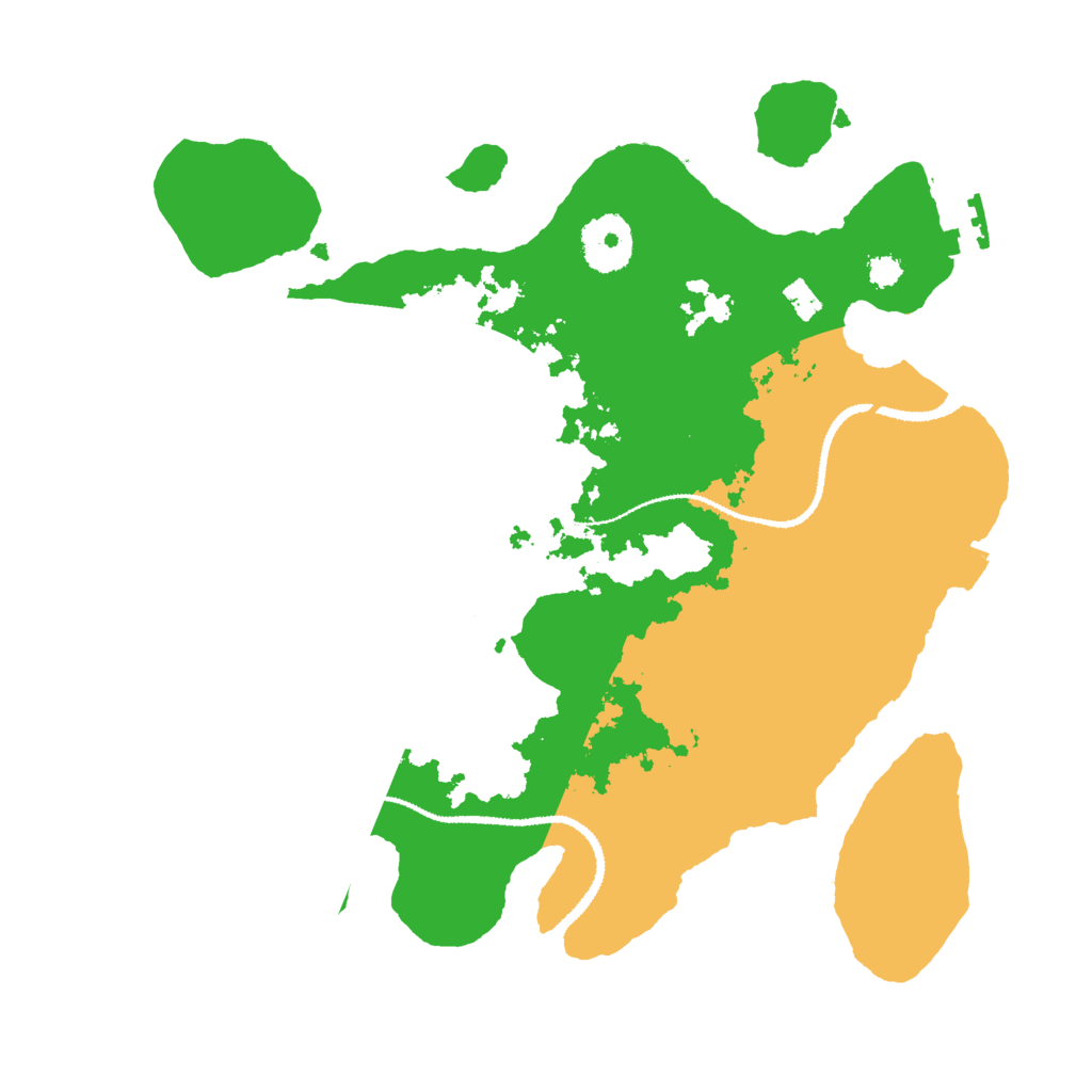 Biome Rust Map: Procedural Map, Size: 3000, Seed: 68911412