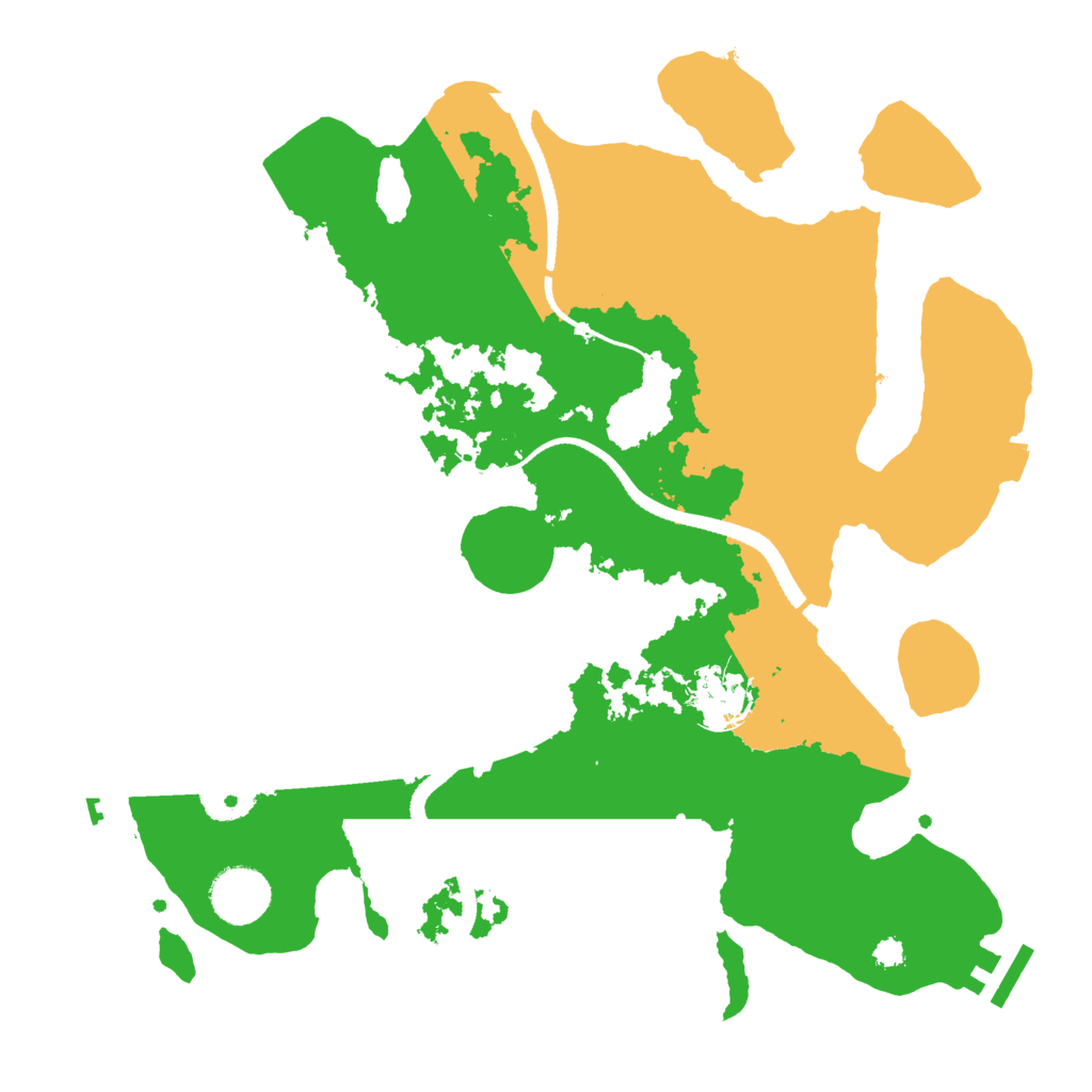 Biome Rust Map: Procedural Map, Size: 3300, Seed: 23859