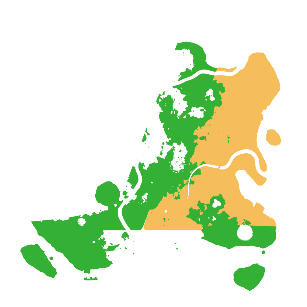 Biome Rust Map: Procedural Map, Size: 3500, Seed: 88211016