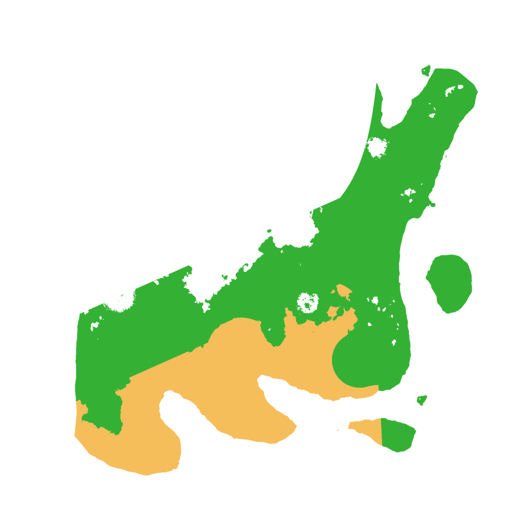 Biome Rust Map: Procedural Map, Size: 2500, Seed: 83526325