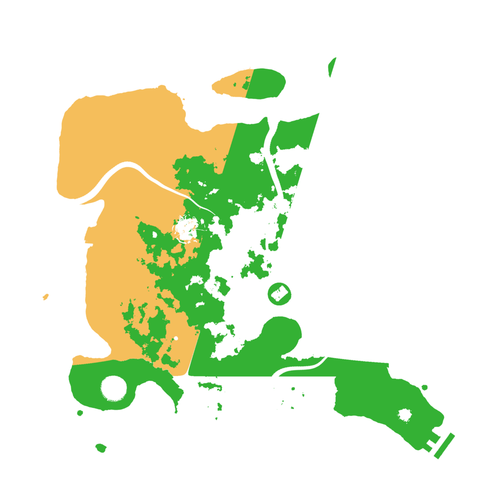 Biome Rust Map: Procedural Map, Size: 3500, Seed: 2168183