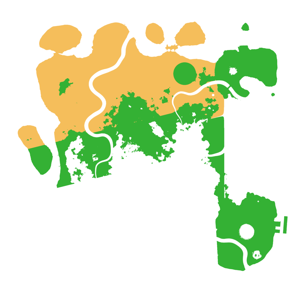 Biome Rust Map: Procedural Map, Size: 3500, Seed: 422521949