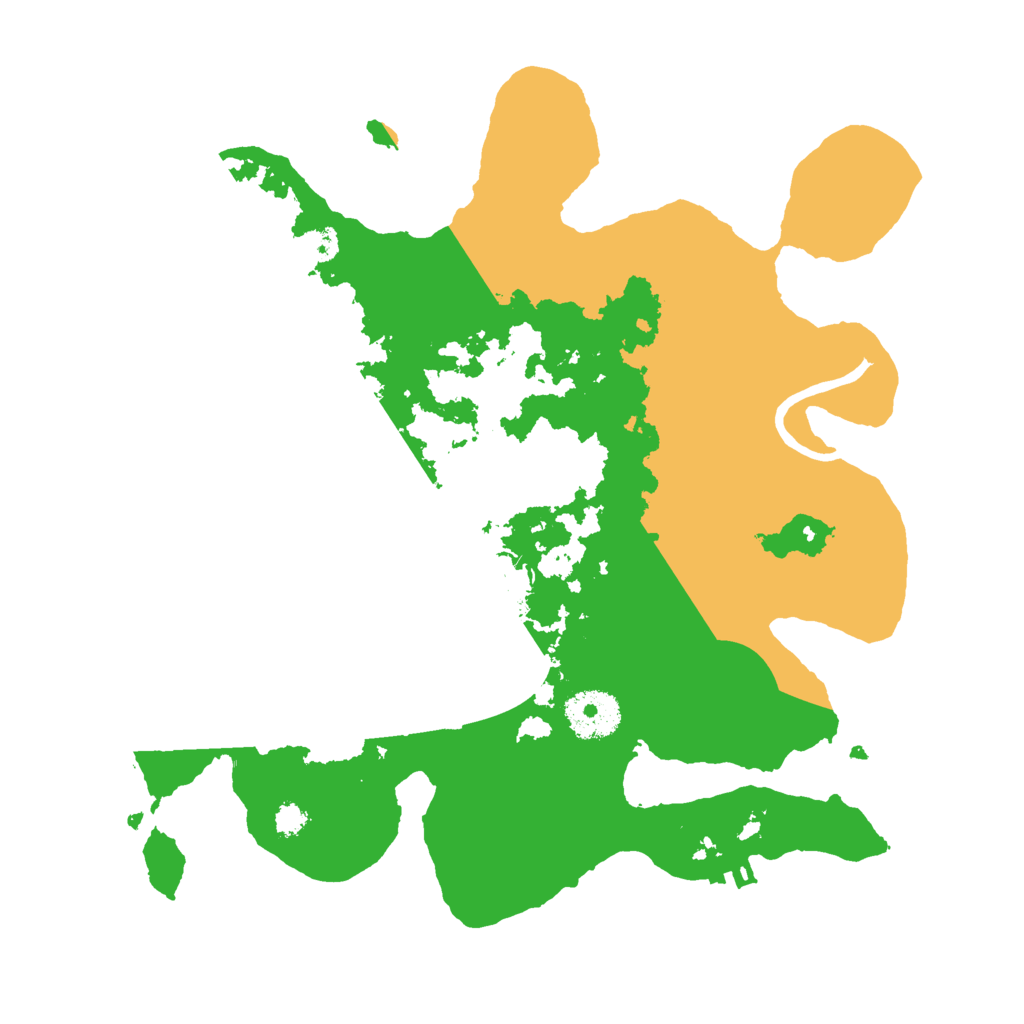 Biome Rust Map: Procedural Map, Size: 3000, Seed: 1208550178