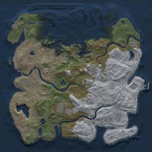 Thumbnail Rust Map: Procedural Map, Size: 4250, Seed: 731330396, 16 Monuments