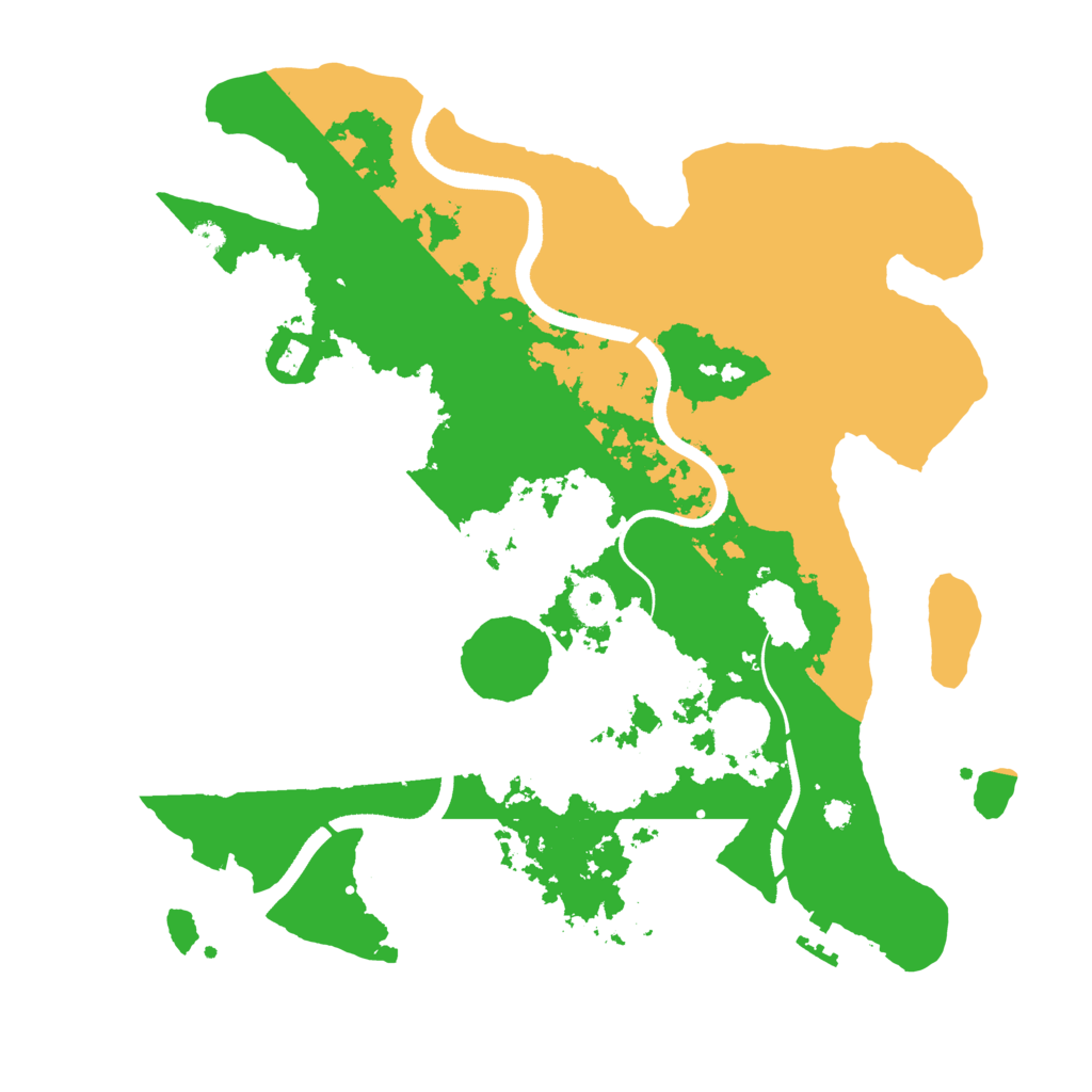 Biome Rust Map: Procedural Map, Size: 3500, Seed: 73284