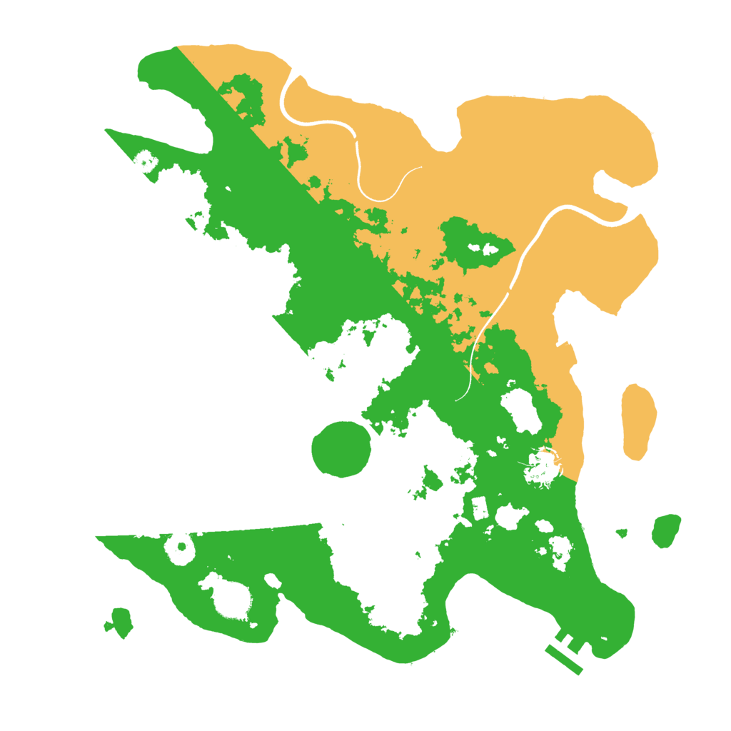 Biome Rust Map: Procedural Map, Size: 3500, Seed: 73284