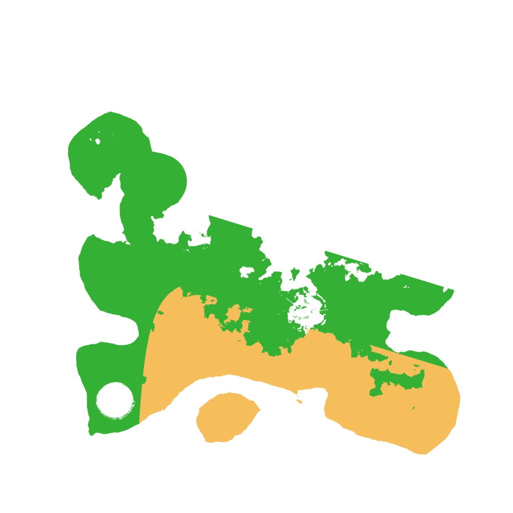 Biome Rust Map: Barren, Size: 2500, Seed: 13825