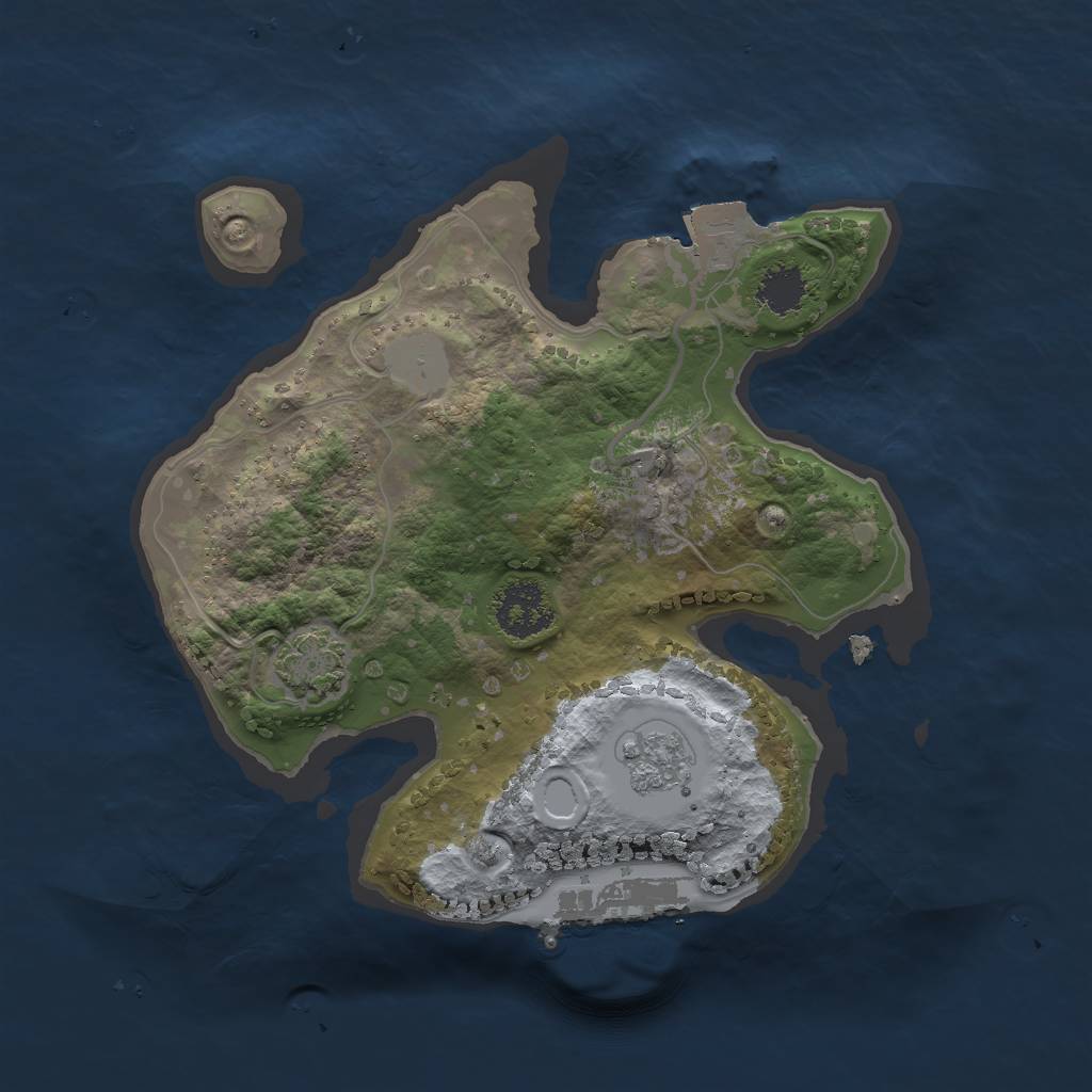 Rust Map: Procedural Map, Size: 1991, Seed: 9041991, 6 Monuments