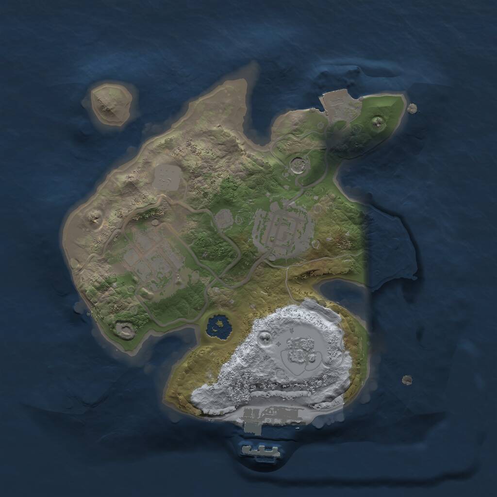 Rust Map: Procedural Map, Size: 1991, Seed: 9041991, 6 Monuments