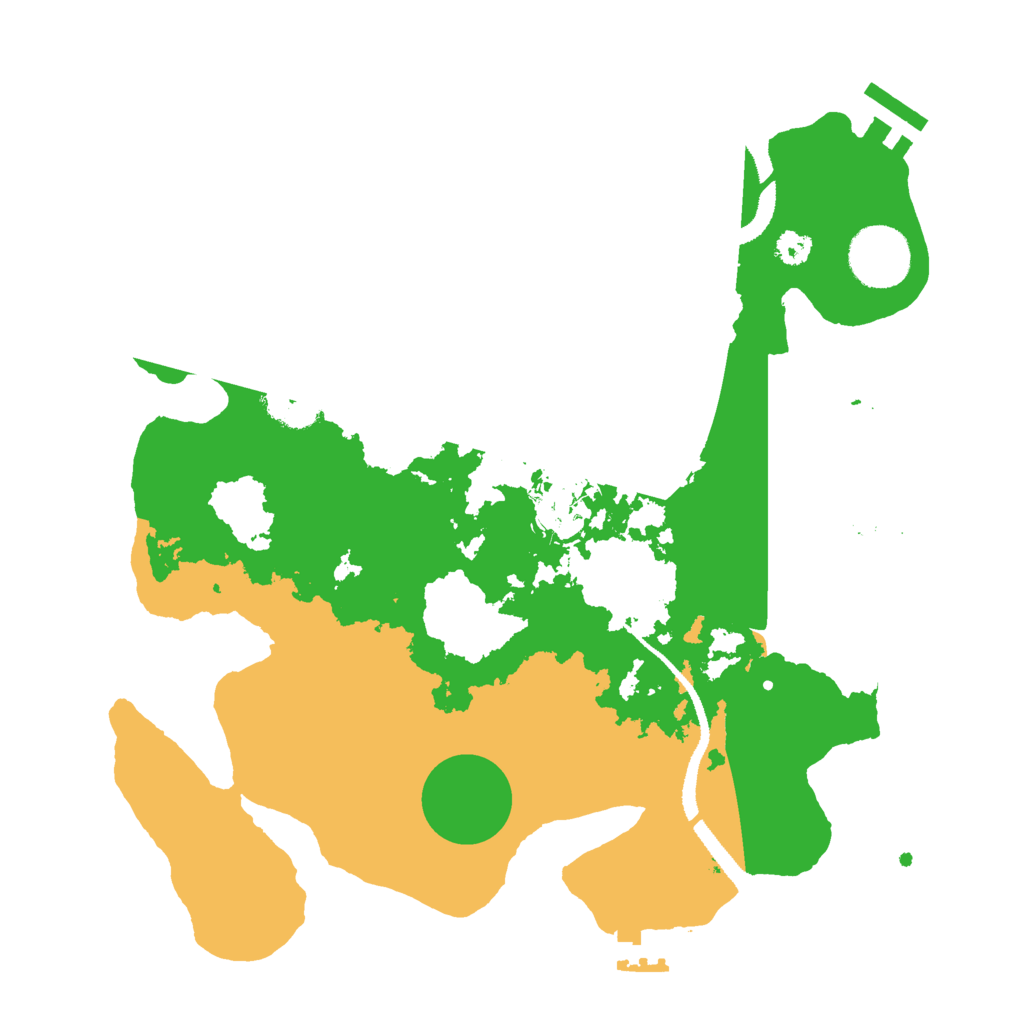 Biome Rust Map: Procedural Map, Size: 3000, Seed: 930566579