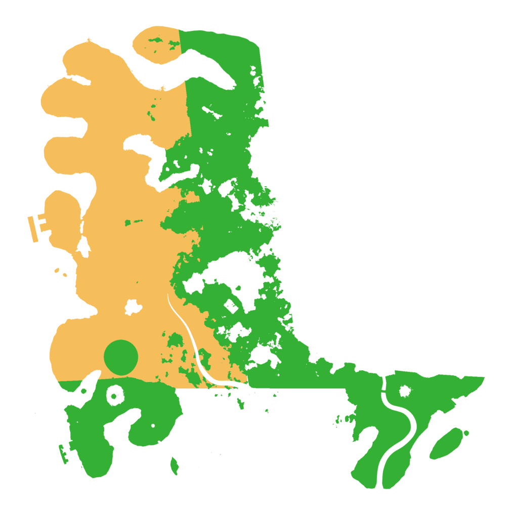 Biome Rust Map: Procedural Map, Size: 4000, Seed: 93836513