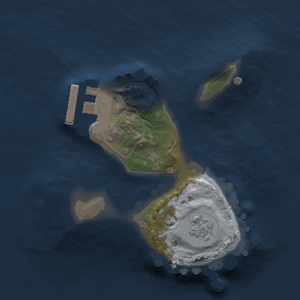 Rust Map: Procedural Map, Size: 1500, Seed: 7737368, 3 Monuments