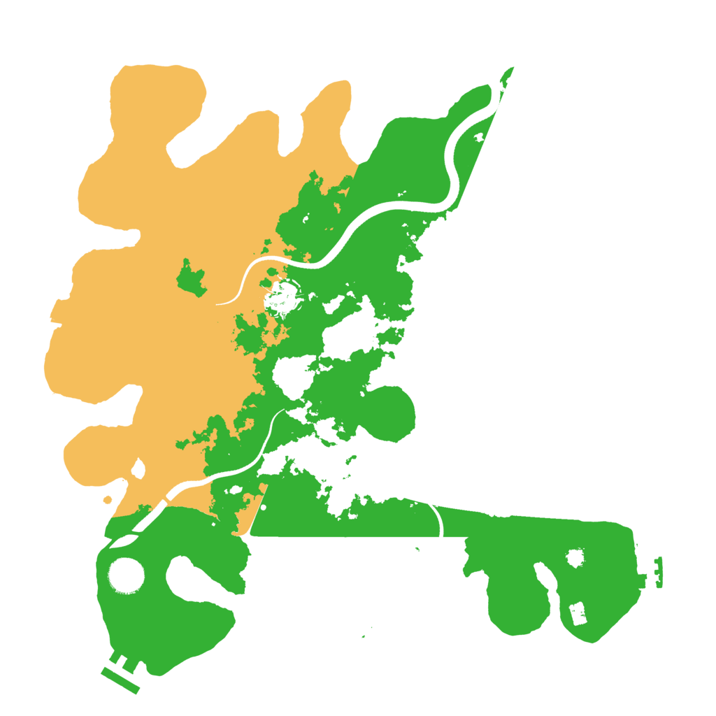 Biome Rust Map: Procedural Map, Size: 3500, Seed: 841250643