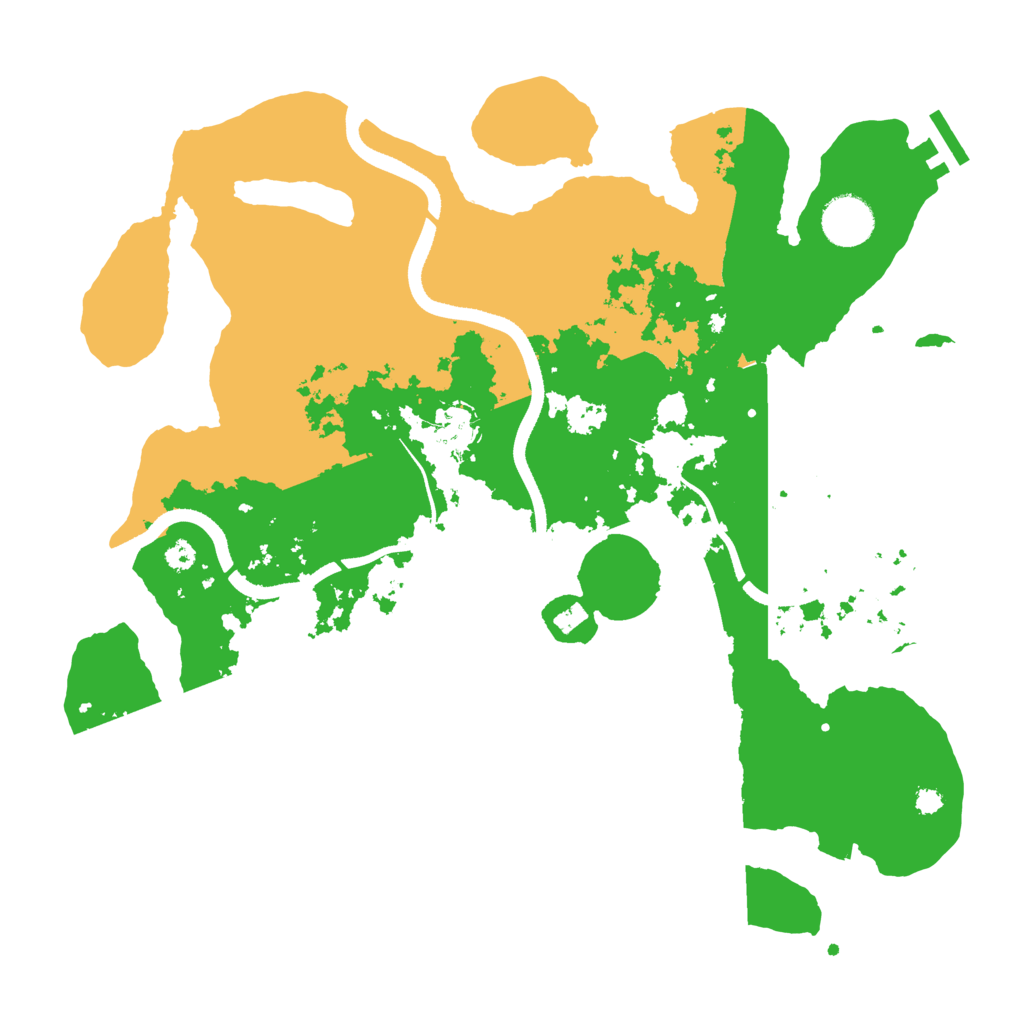 Biome Rust Map: Procedural Map, Size: 3500, Seed: 1199617633