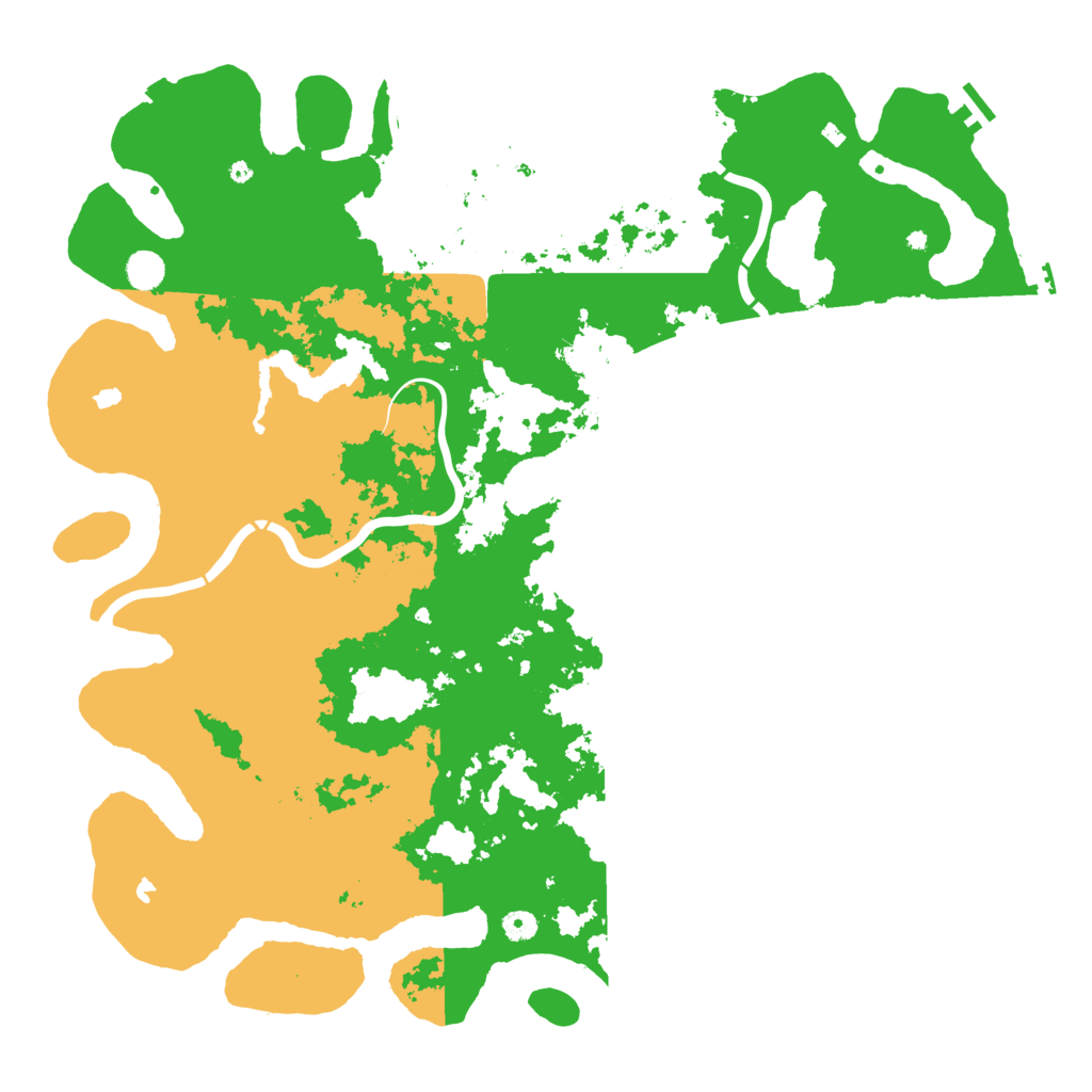 Biome Rust Map: Procedural Map, Size: 5000, Seed: 418225642