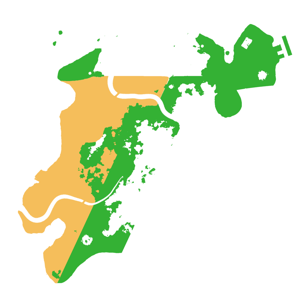 Biome Rust Map: Procedural Map, Size: 3000, Seed: 22197