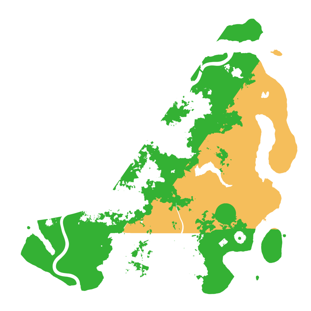 Biome Rust Map: Procedural Map, Size: 4000, Seed: 43263456