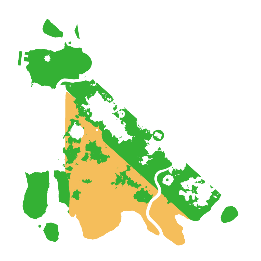 Biome Rust Map: Procedural Map, Size: 3700, Seed: 1400618470