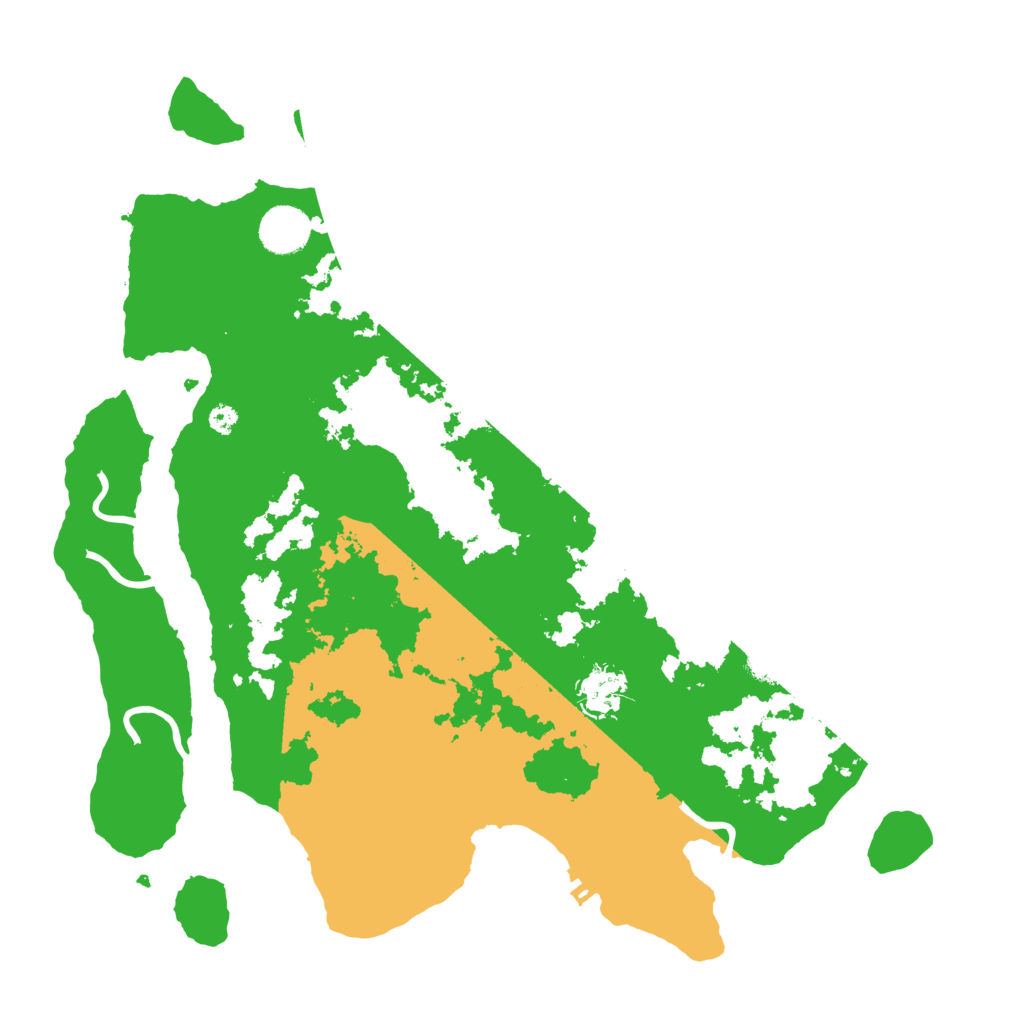 Biome Rust Map: Procedural Map, Size: 3700, Seed: 1400618470