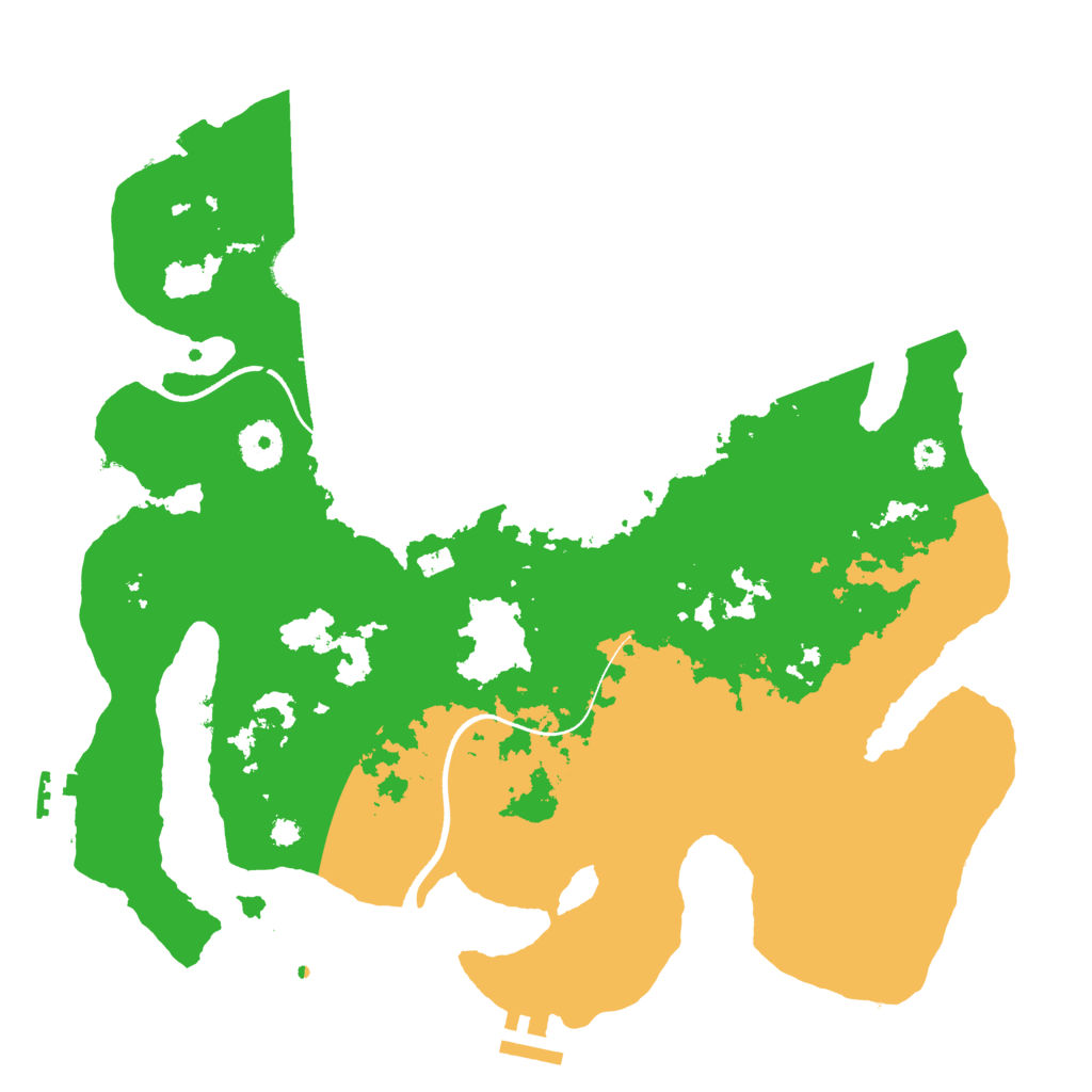 Biome Rust Map: Procedural Map, Size: 3500, Seed: 58124682