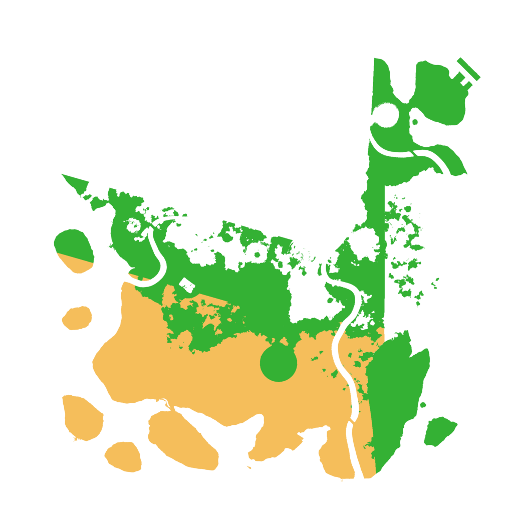 Biome Rust Map: Procedural Map, Size: 3650, Seed: 60975127