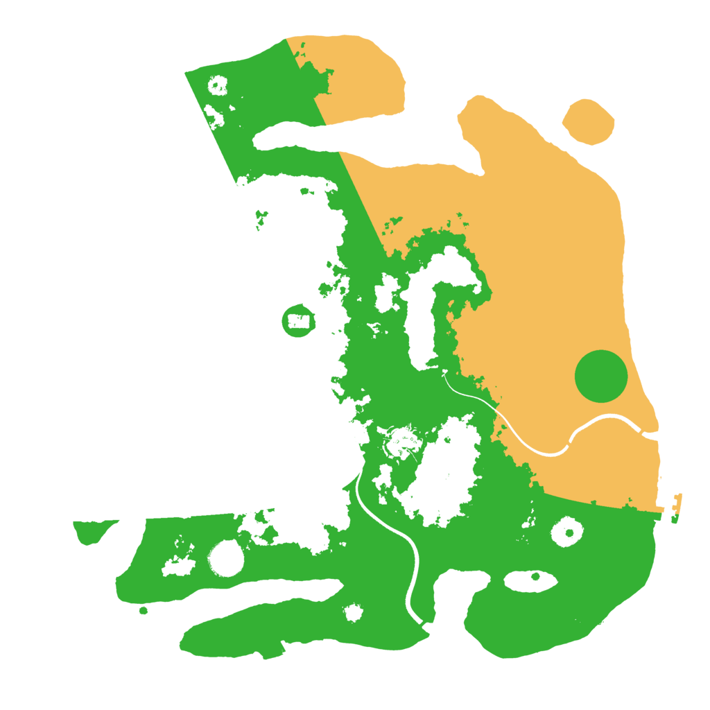 Biome Rust Map: Procedural Map, Size: 3550, Seed: 635703