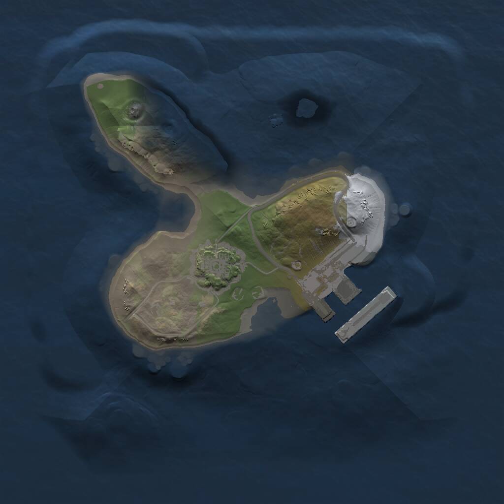 Rust Map: Procedural Map, Size: 1420, Seed: 1124407308, 3 Monuments