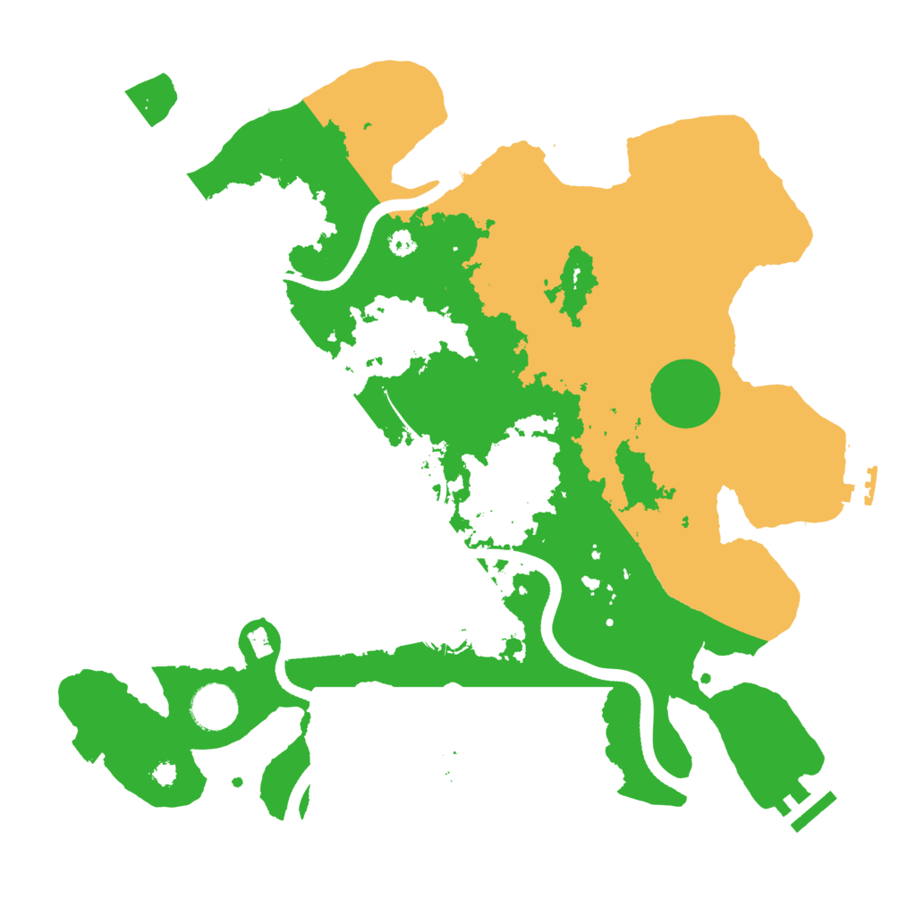 Biome Rust Map: Procedural Map, Size: 3500, Seed: 125435