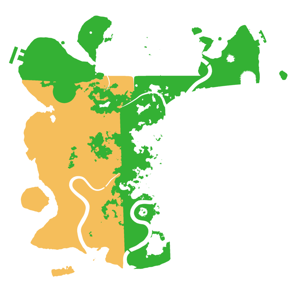 Biome Rust Map: Procedural Map, Size: 3500, Seed: 837173411