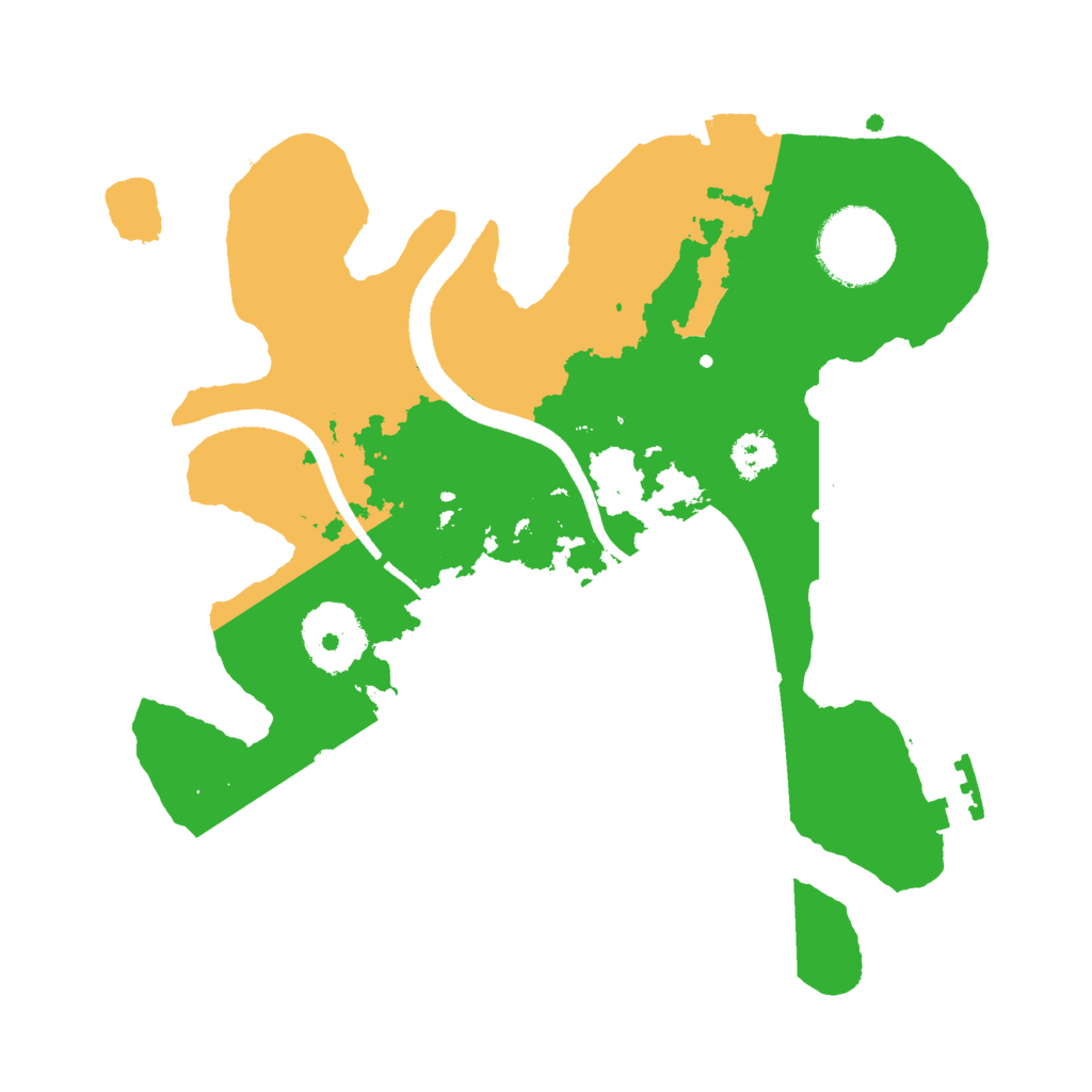 Biome Rust Map: Procedural Map, Size: 2500, Seed: 352754623