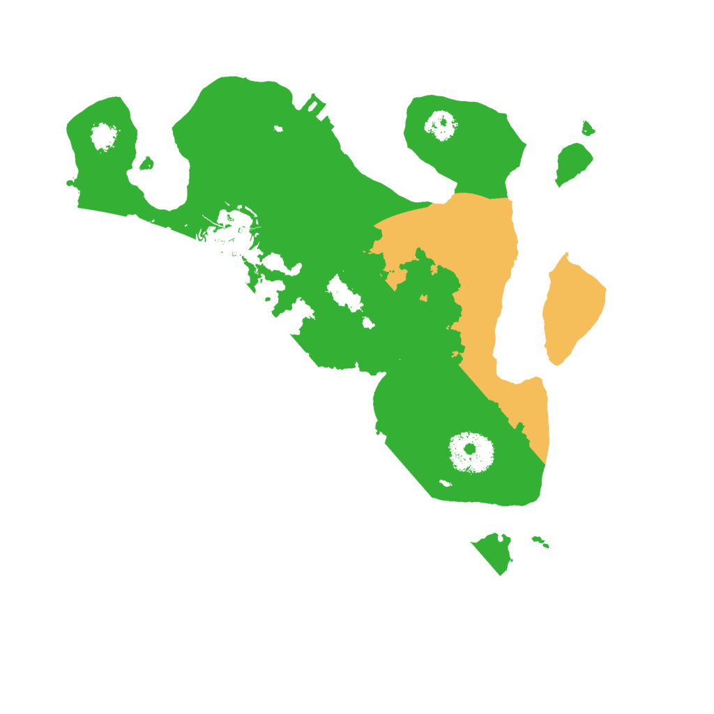 Biome Rust Map: Procedural Map, Size: 2500, Seed: 535677597