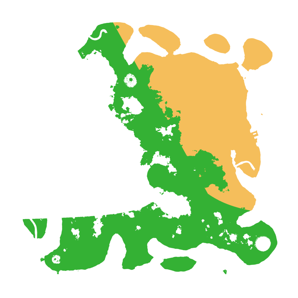 Biome Rust Map: Procedural Map, Size: 3500, Seed: 119057