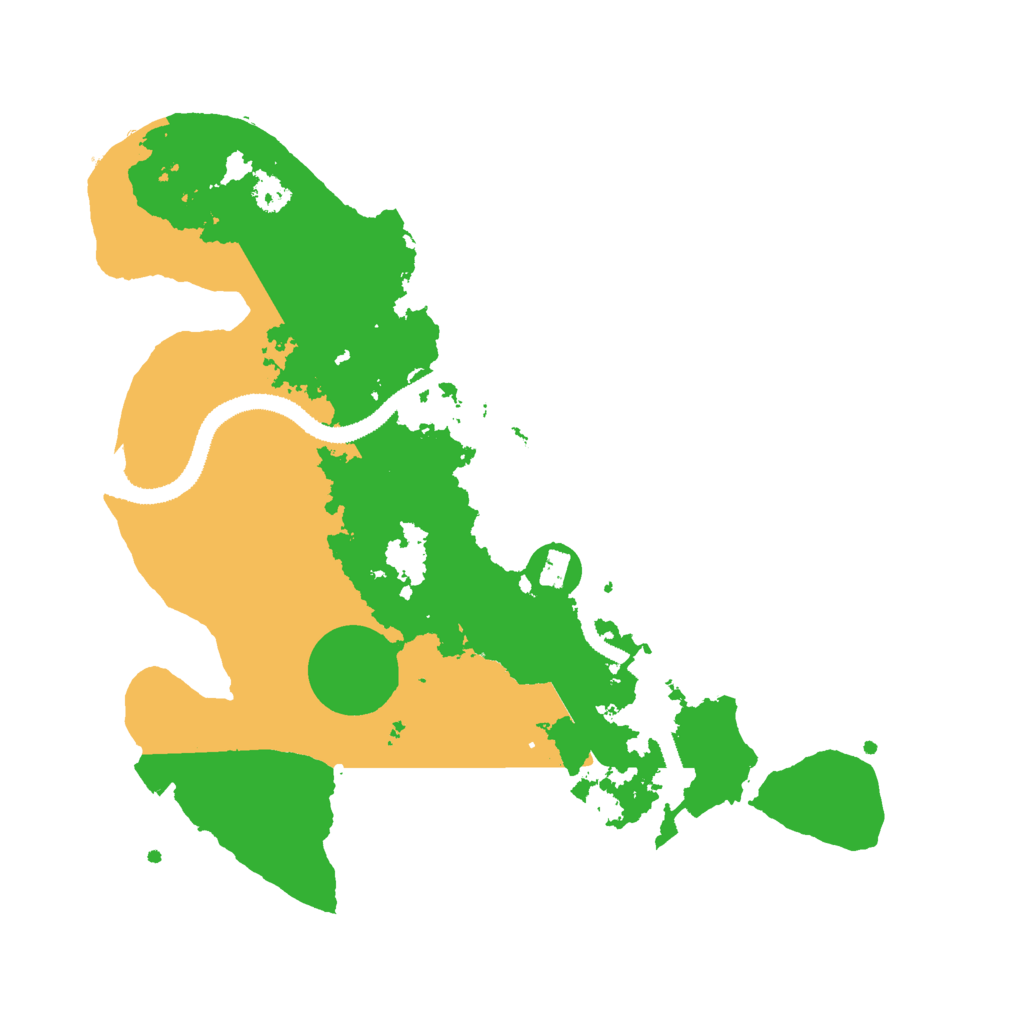 Biome Rust Map: Procedural Map, Size: 3000, Seed: 599620000