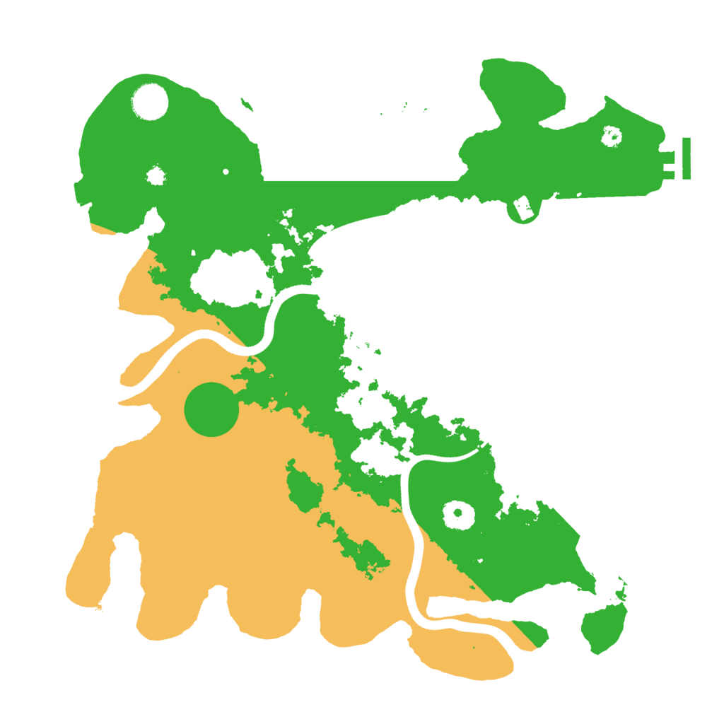 Biome Rust Map: Procedural Map, Size: 3500, Seed: 333448