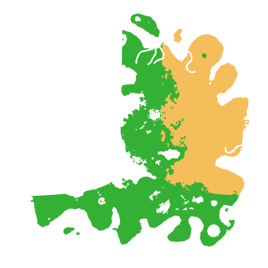 Biome Rust Map: Procedural Map, Size: 3750, Seed: 13854100