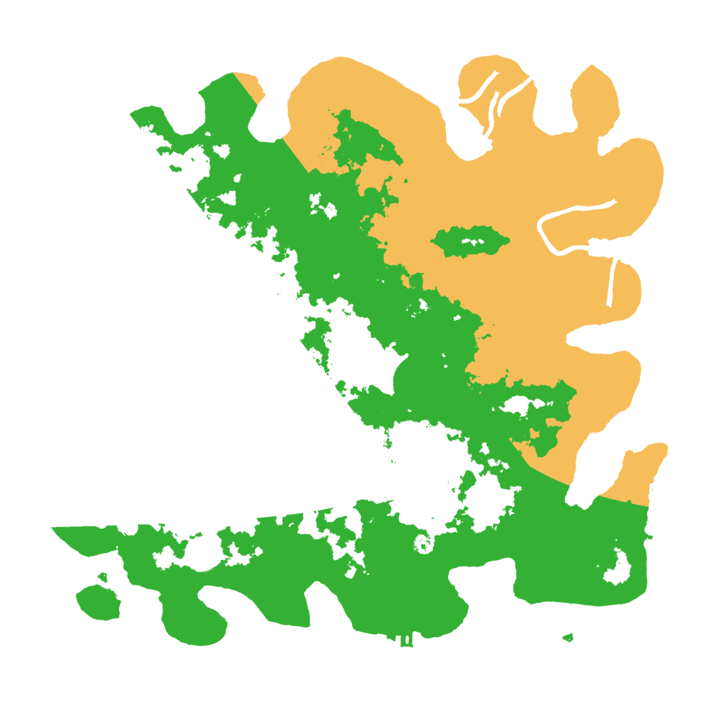 Biome Rust Map: Procedural Map, Size: 3600, Seed: 12213874