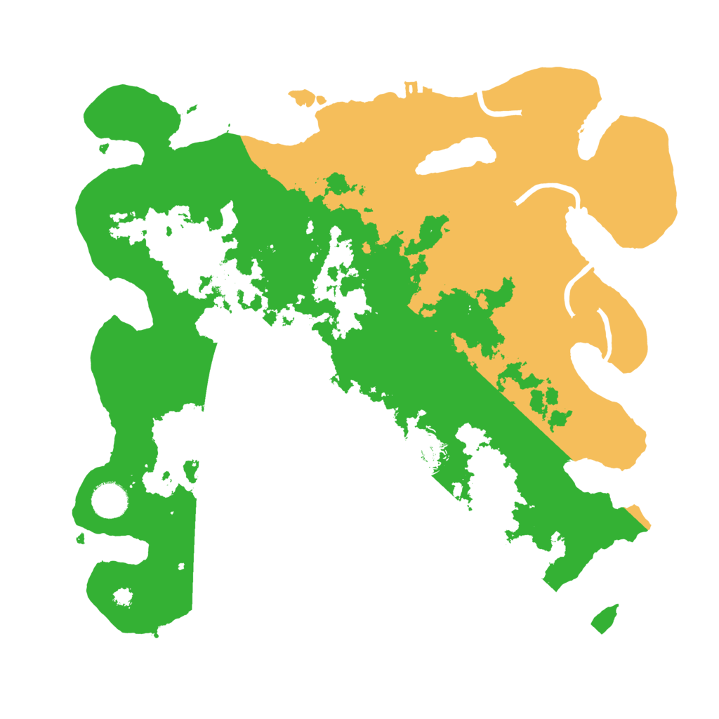 Biome Rust Map: Procedural Map, Size: 3500, Seed: 569424852